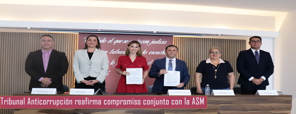Tribunal Anticorrupción reafirma compromiso conjunto con la ASM